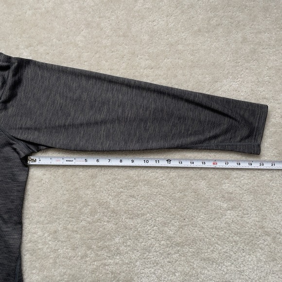 REI Co-op Midweight Base Layer Half-Zip Top Shirt Mens Large Dark Gray 121879 - Picture 4 of 7